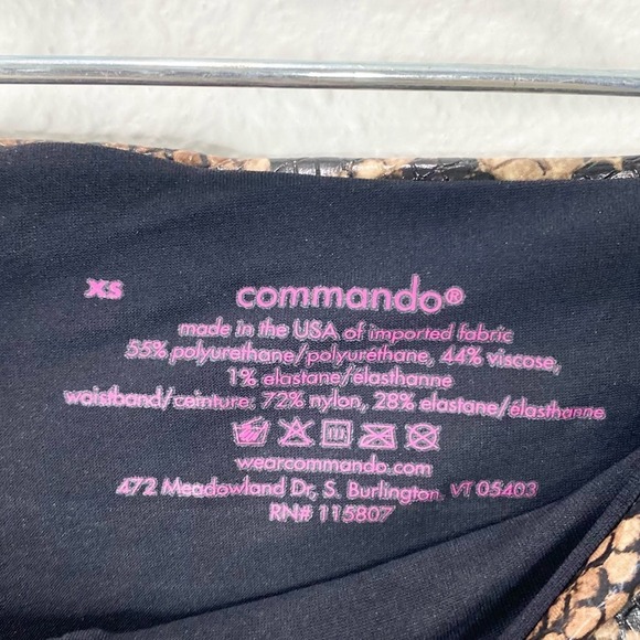 Commando High Rise Leggings In Snake Print XS - Picture 4 of 6